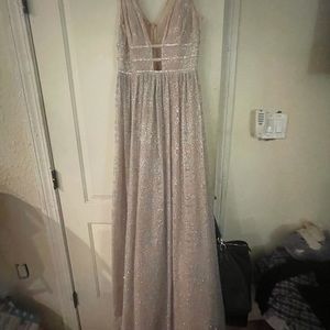 Silver & Gold Prom Dress